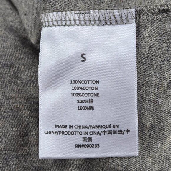 Fear Of God Essentials Men Shirt S Gray Logo Short Sleeve - Picture 9 of 10